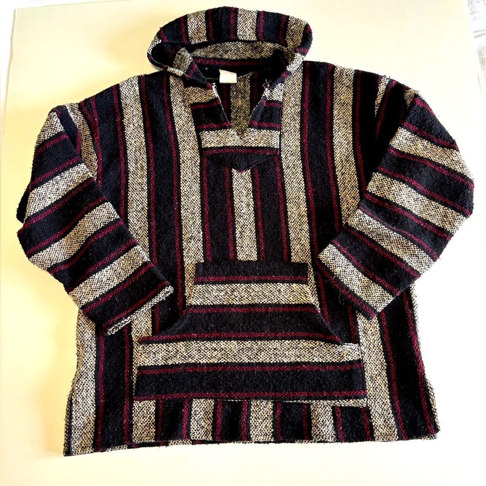 Franks Textiles Baja Blanket Woven Pullover Hoodie 
Size XL